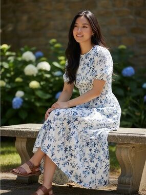 french connection blue floral maxi dress Buy French Connection Women Floral Print Faux Wrap Maxi Dress, Blue Online